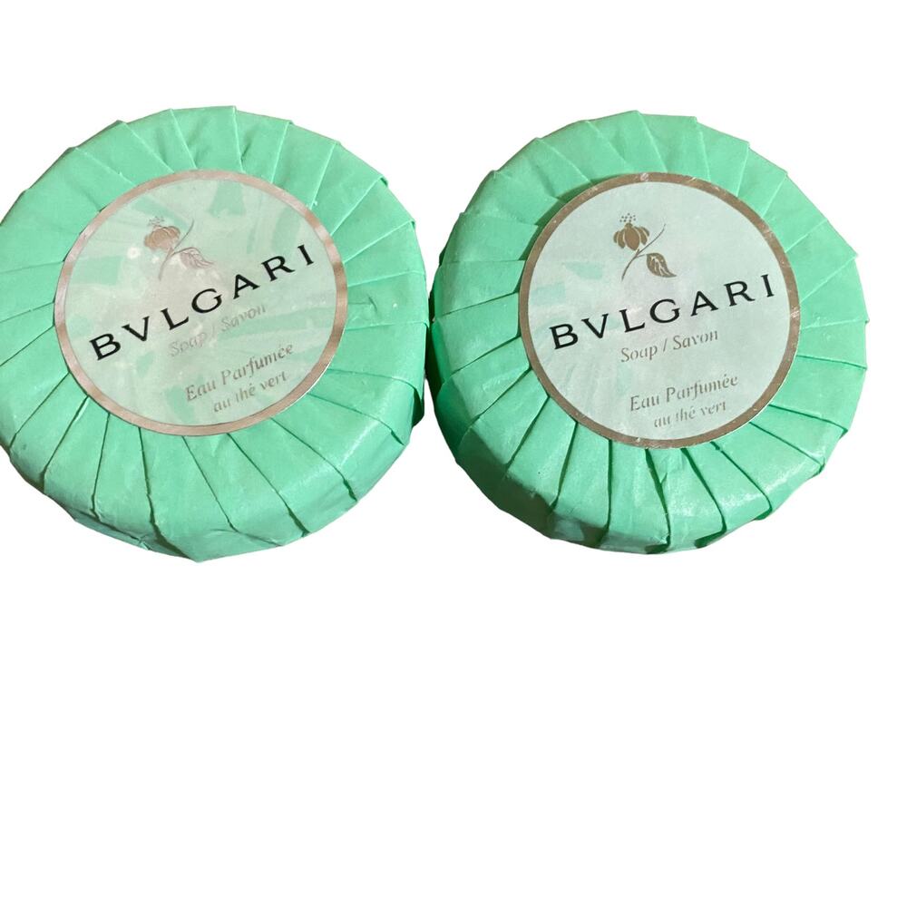 Bvlgari Au The Vert Soap Net Wt. 50 g/1.76 oz. Sealed Lot of 2